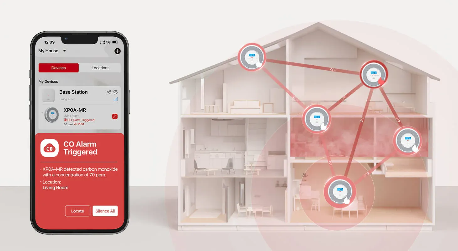 X-Sense Smoke Alarm Diagram